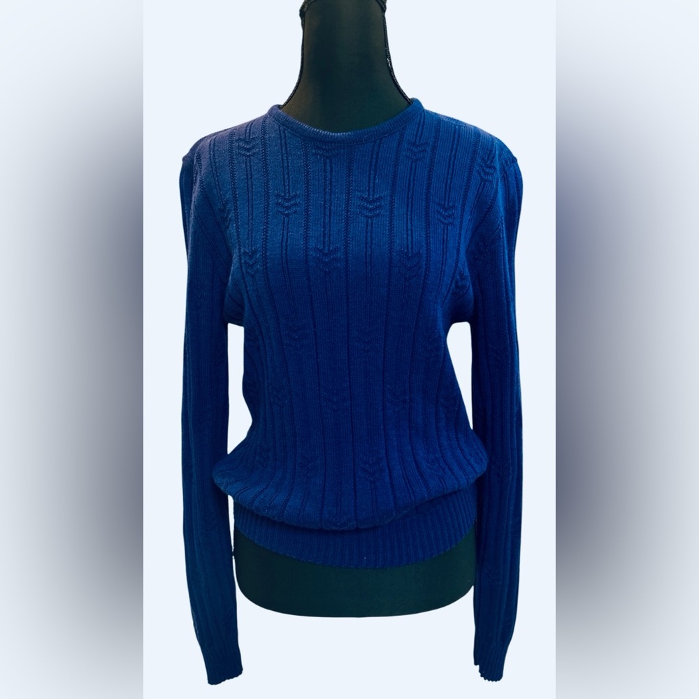 Rare Vintage 70s/80s Pendleton Virgin Wool Pullover Sweater, Blue L